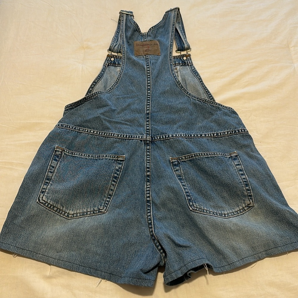 LondonJean 90s Vintage Medium Wash Overalls Size M - Picture 6 of 13